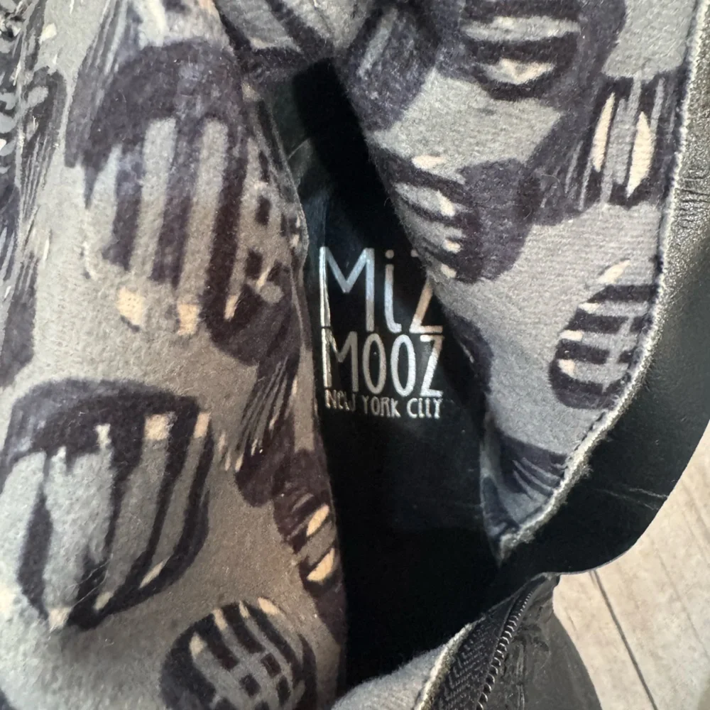 Miz Mooz Elegant Black Lace-Up Boots - Picture 3 of 5